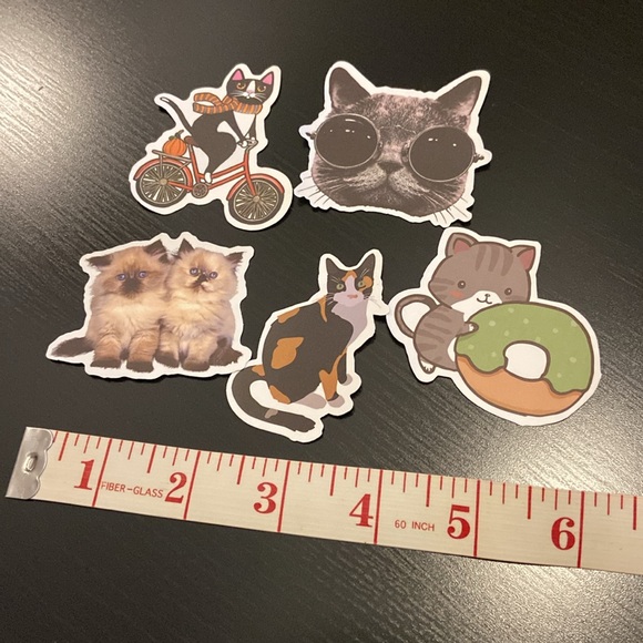 10 CAT STICKERS so cute and funny! - Picture 2 of 3